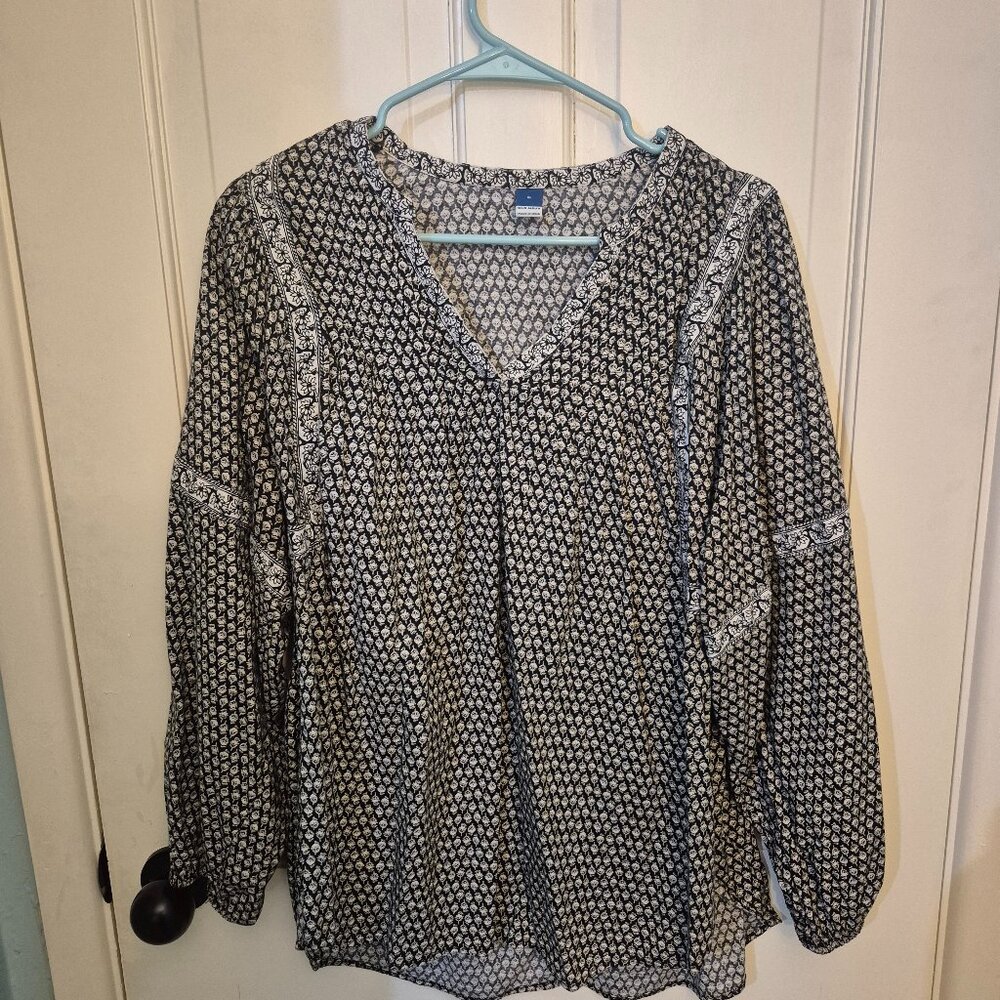 Loose Casual Poet Top XL